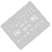 BGA-ombyggnadsstencil stålnät för moderkort, CPU, IC, planteringstinmall