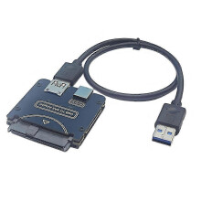 SAS 29-Pin SFF-8482 auf USB 3.0 Adapter für Festplatten (5 Gbit/s), ohne 12 V/3 A Netzteil