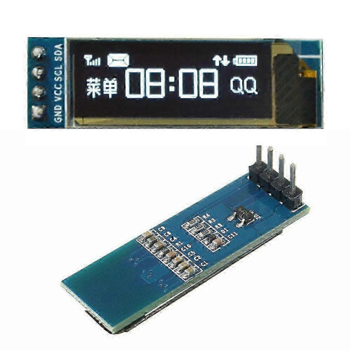 1 module LCD OLED bleu 0,91 pouce 128x32 I2C 3,3 V 5 V pour Raspberry Pi