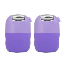 (2pcs, purple) Silicone Ice Face Roller - 2 in 1, Stainless Steel, Pore Tightening