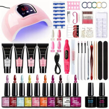 (One-stop package 1) Nail Art Kit Gel Polish Extension Gel Full Set LED Lamp Nail Art Tool Kit Home DIY Nail Salon