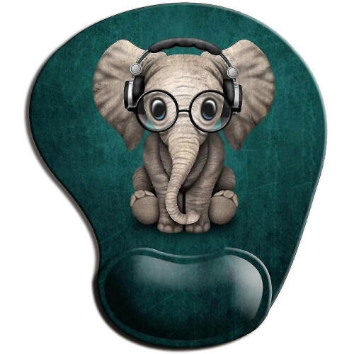 Ergonomic Cute Mouse Pad with Wrist Support Non-slip Rubber Base for Home Office Work