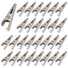 100PCS 1.06IN 27mm Mini Metal Alligator Clips Crocodile Clamps