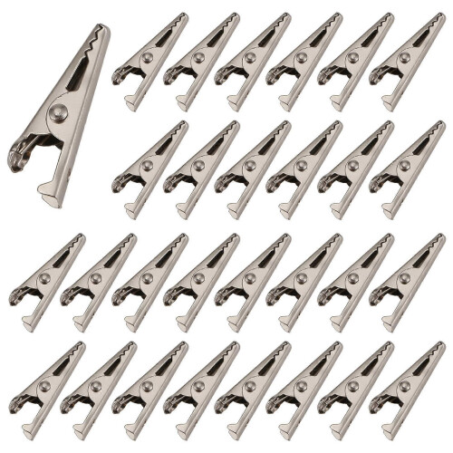 100 Stück 27 mm Mini-Metall-Krokodilklemmen