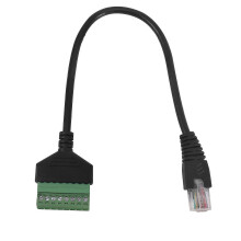 RJ45 Screw Terminal Male to 8 Pin Extension Cable Lead Cat5/6/7 Ethernet