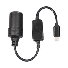 USB-C auf 12V Kfz-Zigarettenanzünderbuchse (weiblich) Adapter
