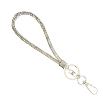 Cordino per cellulare con strass scintillanti e catena a tracolla per donna