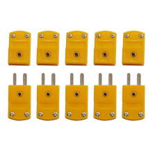10 stk. K-type termoelement hann-hunn-kontakt mini temperatursensorsokkelsett