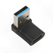 Adattatore da USB C a USB A 3.2, trasferimento dati a 10 Gbps, ad angolo retto, plug and play.