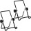 Adjustable Tablet Stand 2 Pack Non-Slip Foldable for 9-12.9" iPad Samsung Kindle Fire 1