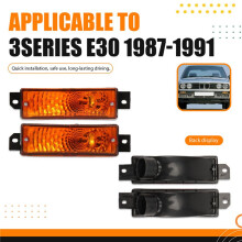 2Pcs LH&RH Front Turn Signals Indicators Corners Lights for 3Series E30 1987-1991 63131380965 63131380966