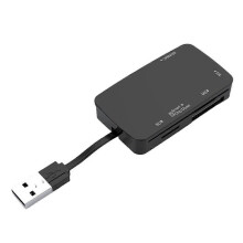 6-i-1 USB 2.0-kortleserhub 480 Mbps smartkort TF MS M2 SD MMC