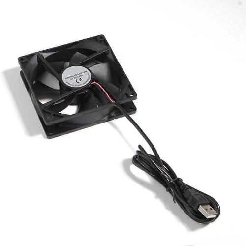 1Pack 90mm USB 5V Brushless Cooling Fan PC Case Raspberry Pi Radiator Ventilation