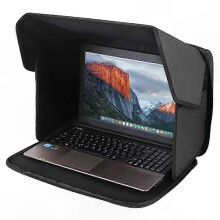 Parasole portatile pieghevole per laptop, schermo per la privacy ideale per lavorare all'aperto.
