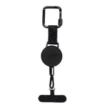 25-26 Cinghia antifurto per cellulare con cordino retrattile e clip da cintura