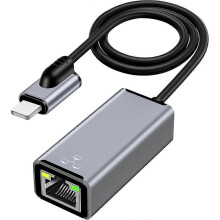 Lightning-auf-RJ45-Ethernet-Adapter (100 Mbit/s High Speed) für iPhone, iPad und iPod