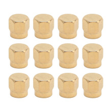 12PCS SMA Plug & Female Jack Dustproof Caps Gold-Plated Coaxial Connector Cap 0428