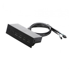 5,25-Zoll-USB-Frontpanel-Hub mit 4 USB-2.0-Anschlüssen (586 Edition 0515)