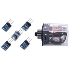 5x AMS1117-3.3 Stegdown-regulatormodul och 1x 220/230V AC PCB-spolrelä 8-stifts