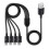 Kabel ładujący Micro USB 4 w 1, USB 2.0 typu A do 4 Micro USB 1