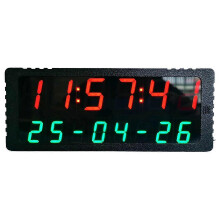 WLAN-Netzwerk-Timer-LED-Uhr Jahr Monat Tag Stunde Minute Sekunde Alarm Typ C