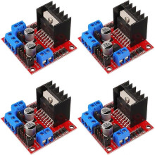 st L298N Dubbel H-brygga Stegmotor Driver Board för Arduino Raspberry Pi