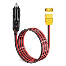 Kabel ładujący XT90 żeński do gniazda zapalniczki samochodowej, 1 m, do generatora słonecznego