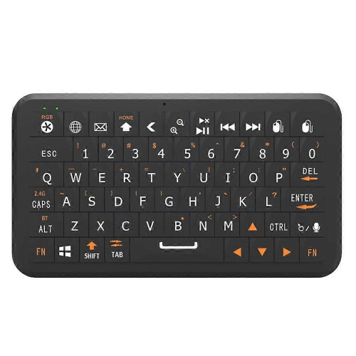 Mini Bluetooth Keyboard 2.4G/5.0G Dual Mode Gyro Mouse RGB Backlight Win IOS Android