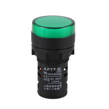 4 Pcs AC220V Green LED Power Indicator Signal Light Lamp 22mm Dia