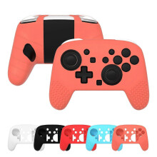 (Black) Silicone Grip Case for Gaming Pro Controller, Soft Skin Full Protective Cover with Anti-Slip Texture