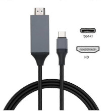USB 3.1 Typ C auf HDMI 2m 4K 30Hz Adapter für MacBook, Galaxy S9/S8, Huawei Laptop und Fernseher