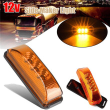 5X 3 Led 3.9Inch Car Truck Side Light Tail Rear Lamps Indicator 10-24V for Trailer Rv Boat Lorry