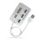 Ergonomic USB3.0 Card Reader Hub Expander for TFSD Cards and Computer Connectivity 1