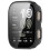 Caixa transparente para PC com película temperada para Amazfit BIP 6 Black 2