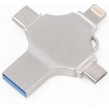 2025 Multiport-USB-Laufwerk mit freiem Speicherplatz und Datensicherung für iPhone, Android, iPad, Mac, PC und Galaxy