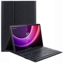 For Lenovo Tab P11 Gen 2 PU Leather Stand Case with English Ukrainian Bluetooth Keyboard