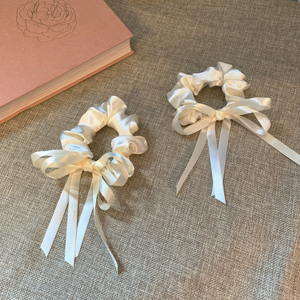 Hue-Grain Soft Satin Scrunchies - Hair-Friendly Gift For Women