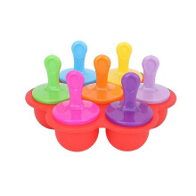 Reusable Silicone Ice Tray Fine Lines Removal Facial Beauty Ice Roller Skin Care ToolsRed