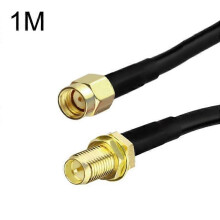 RP-SMA Male to Female RG58 Coaxial Adapter Cable 1m