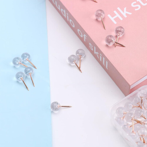 Tachinhas Transparentes - Pacote com 50 Tachinhas Esféricas 1
