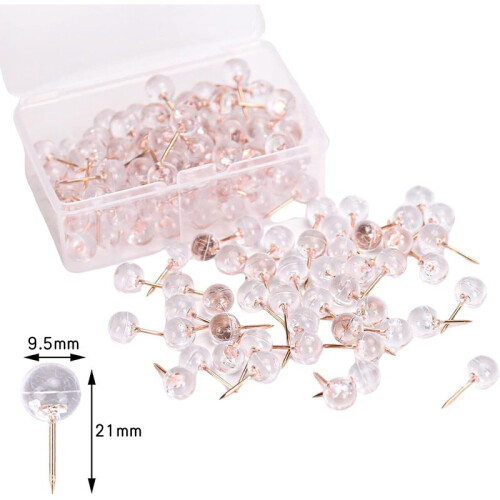 Tachinhas Transparentes - Pacote com 50 Tachinhas Esféricas 2