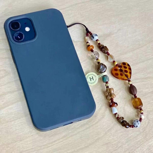 Plastic Leopard Beaded Phone Lanyard Drop-Resistant Multicolor for Women 1