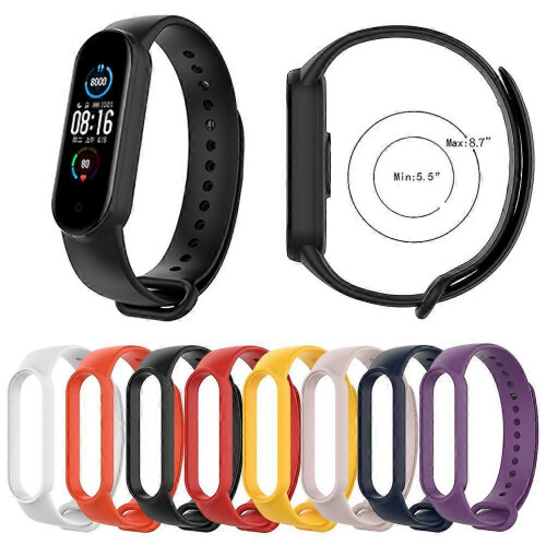 Strap Compatible for Xiaomi Mi Band 6 Soft TPU Wristband Replacement Band 1