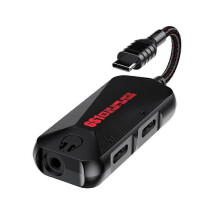 PLEXTONE GS1 Scheda audio da gioco 3 in 1 Adattatore di ricarica da USB-C a 3,5 mm