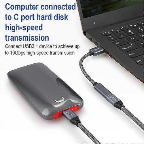 2025 USB 3.0 hane till USB-C typ-C hona förlängningskabel 2