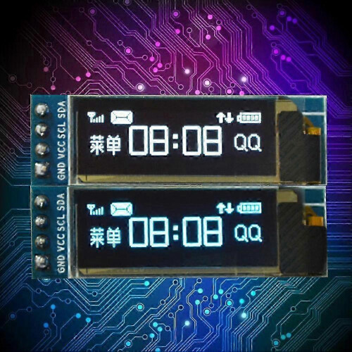 1 module LCD OLED bleu 0,91 pouce 128x32 I2C 3,3 V 5 V pour Raspberry Pi 2