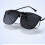 Aufsteck-Sonnenbrille - Schwarzer Rahmen mit Schwarz-Grauen Gläsern 7