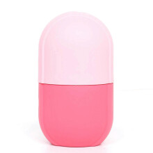 (Pink) unique Skin Care Beauty Tool Facial Silicone Ice Cube Face Ice Roller Massager UK