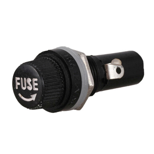 15 Pcs Panel Mount Fuse Holder AC 125V 15A 6x30mm 1