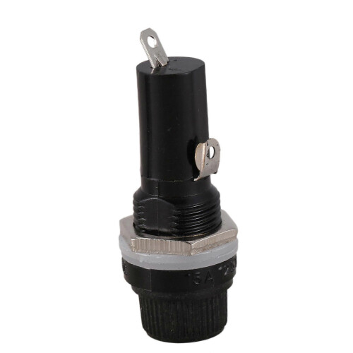 15 Pcs Panel Mount Fuse Holder AC 125V 15A 6x30mm 2